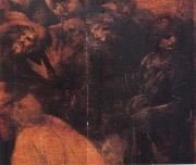 Leonardo  Da Vinci Detail of Madonna of the Rocks Spain oil painting artist